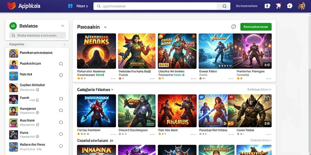 Tampilan awal aplikasi yang memikat dan user-friendly.